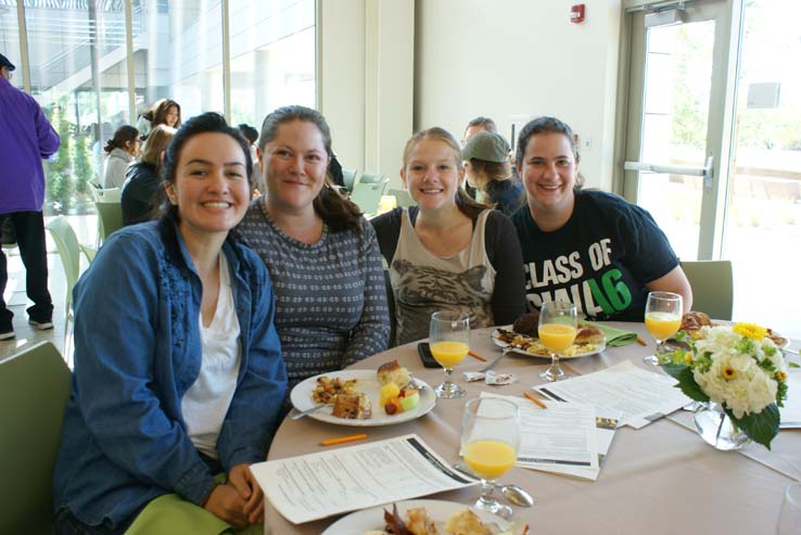 Students at the Grad Breakfast