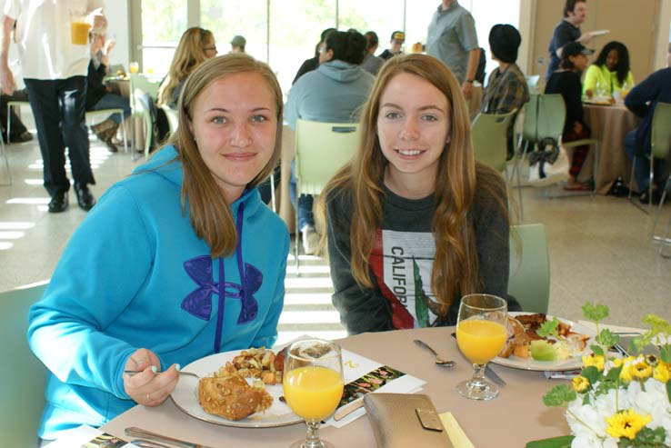 Students at the Grad Breakfast