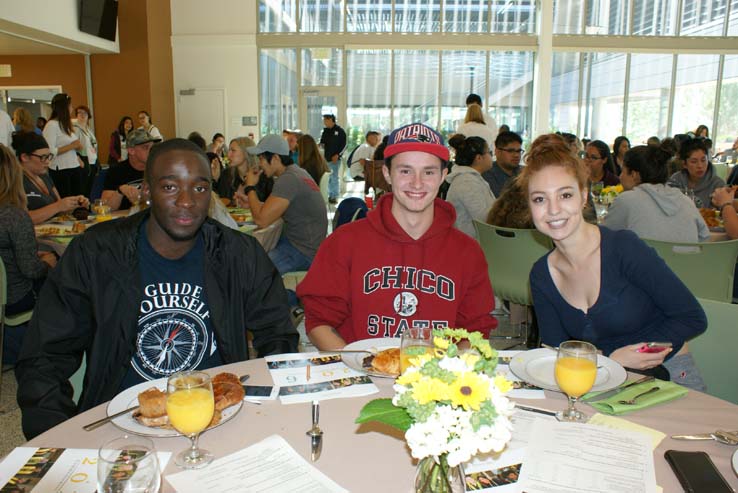 Students at the Grad Breakfast