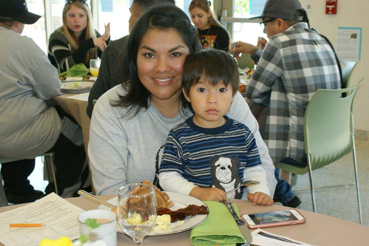 Students at the Grad Breakfast