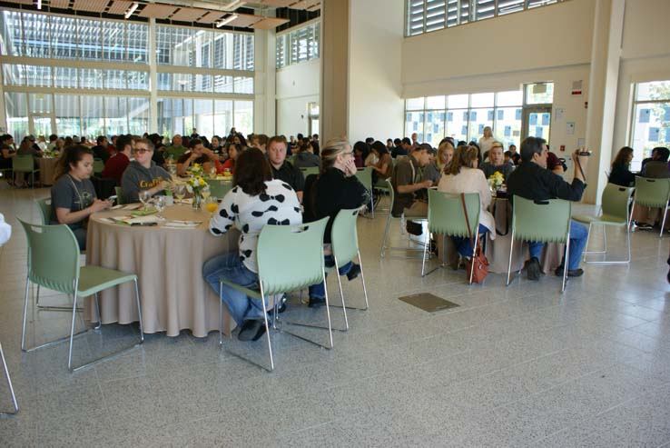 Students at the Grad Breakfast