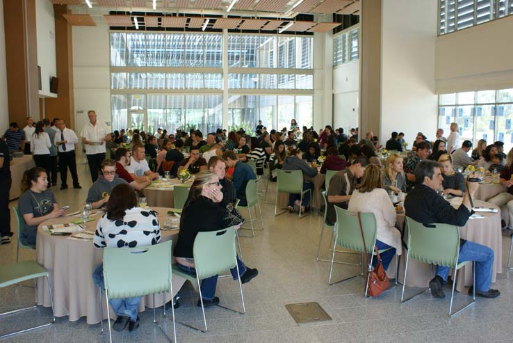 Students at the Grad Breakfast