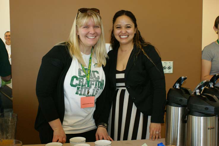 Students at the Grad Breakfast