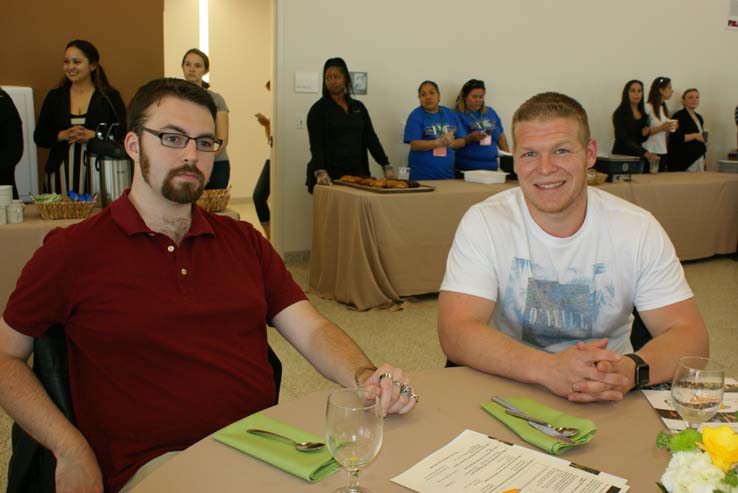 Students at the Grad Breakfast