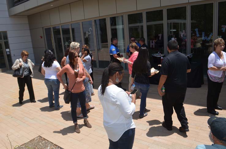 Staff enjoying the Classified Luncheon