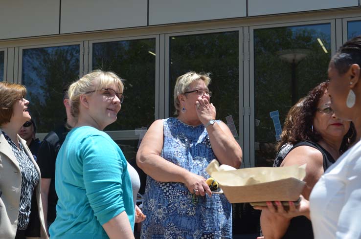 Staff enjoying the Classified Luncheon