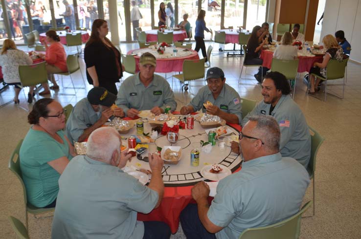 Staff enjoying the Classified Luncheon