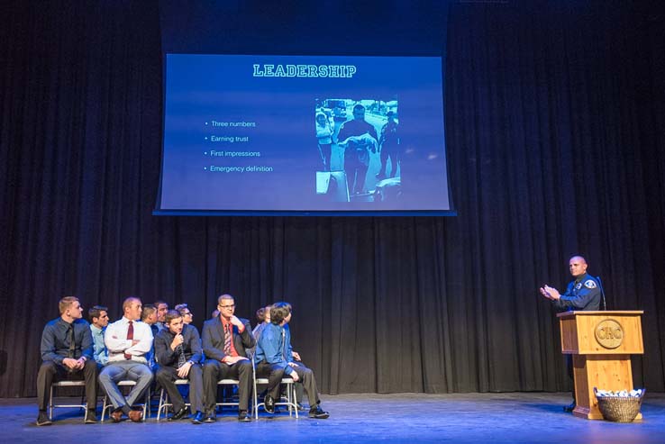 Students at the Paramedic Graduation