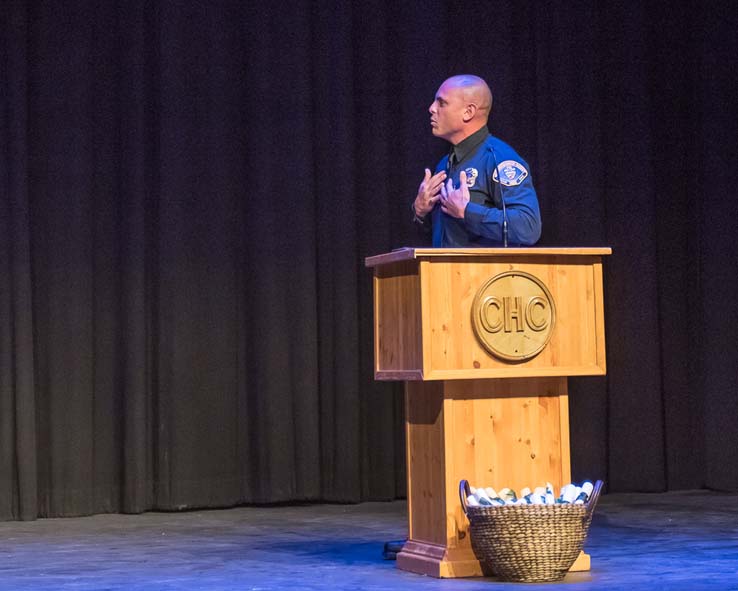 Students at the Paramedic Graduation