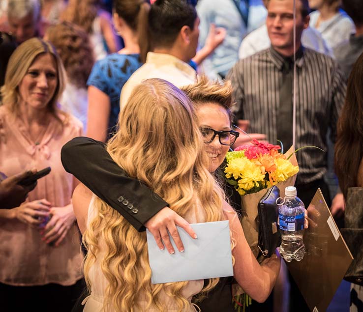 Students at the Paramedic Graduation