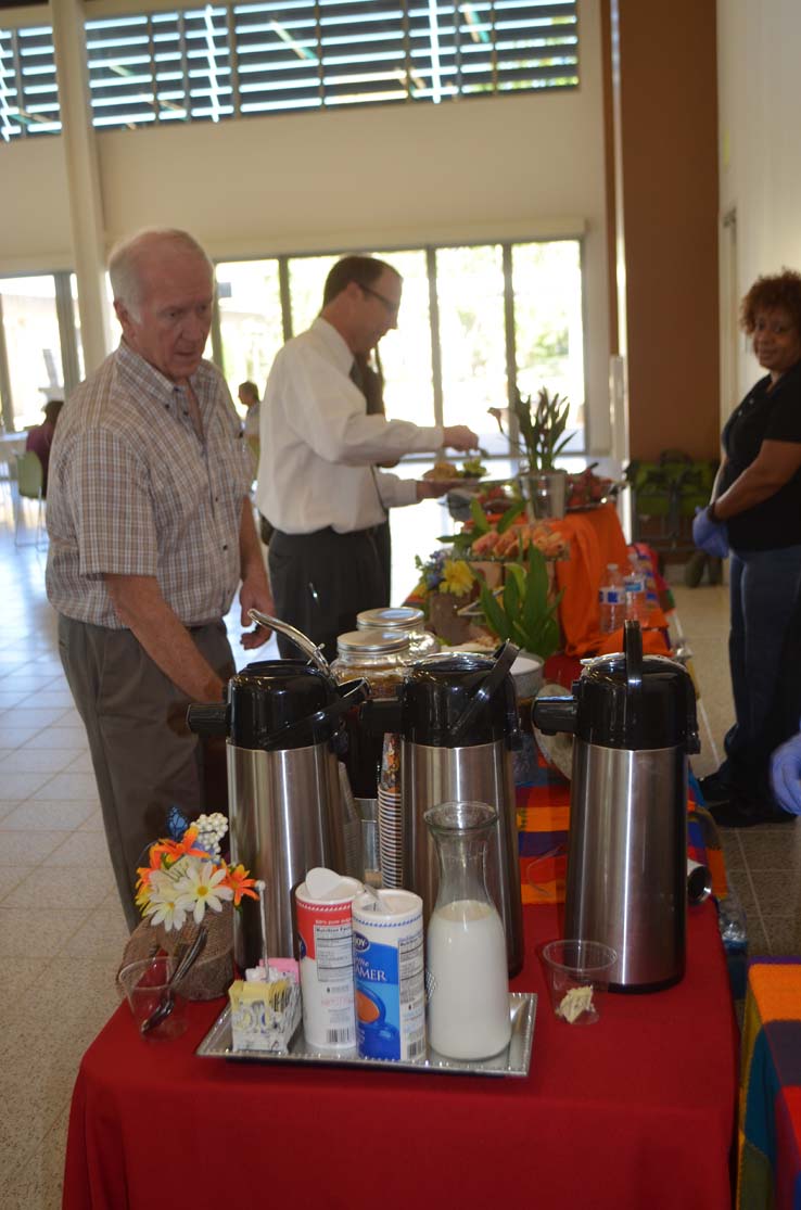 Faculty and staff at the Retiree Brunch