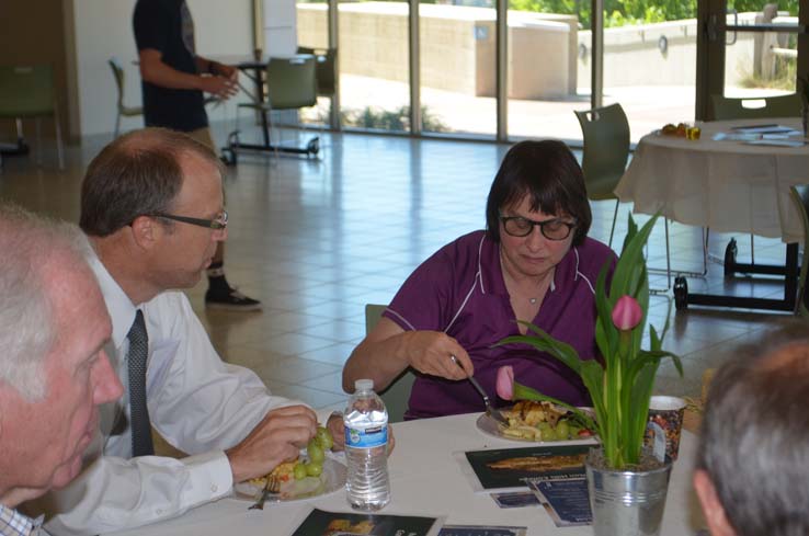 Faculty and staff at the Retiree Brunch