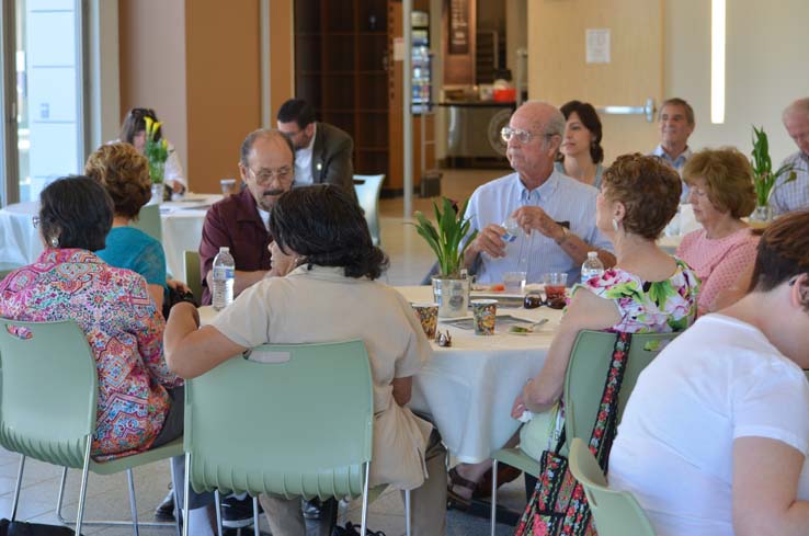 Faculty and staff at the Retiree Brunch