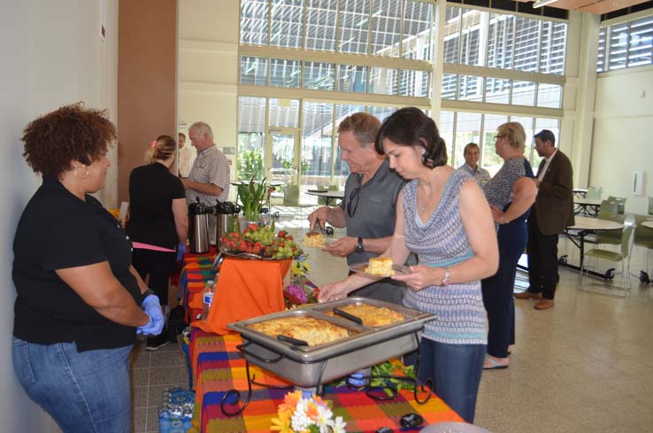 Faculty and staff at the Retiree Brunch