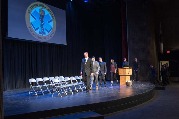 Students at Paramedic Graduation