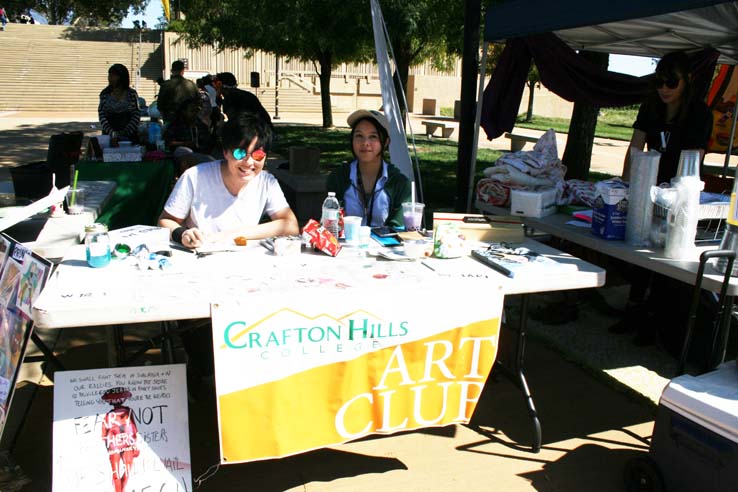 ASL club at Crafton Hills College club rush.