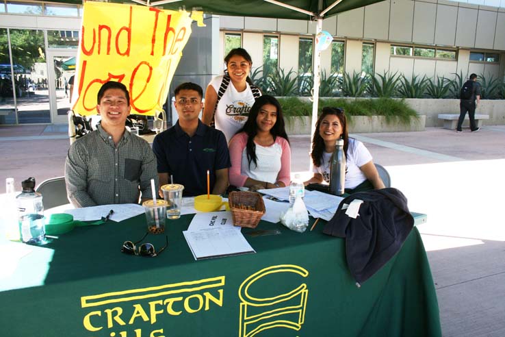 ASL club at Crafton Hills College club rush.