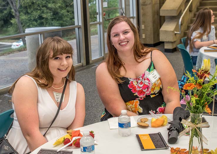 Students and staff attend Donor Scholar event.