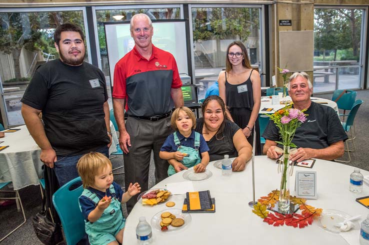 Students and staff attend Donor Scholar event.