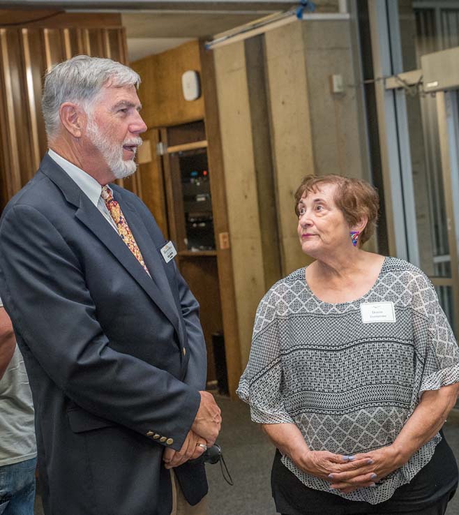 Students and staff attend Donor Scholar event.