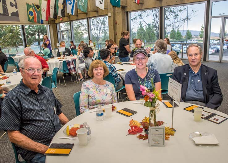 Students and staff attend Donor Scholar event.