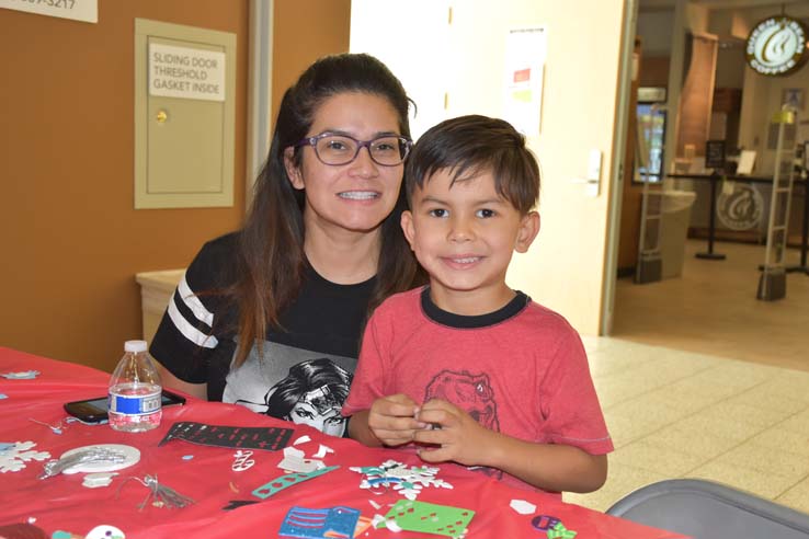 People enjoying the EOP&S Holiday Party