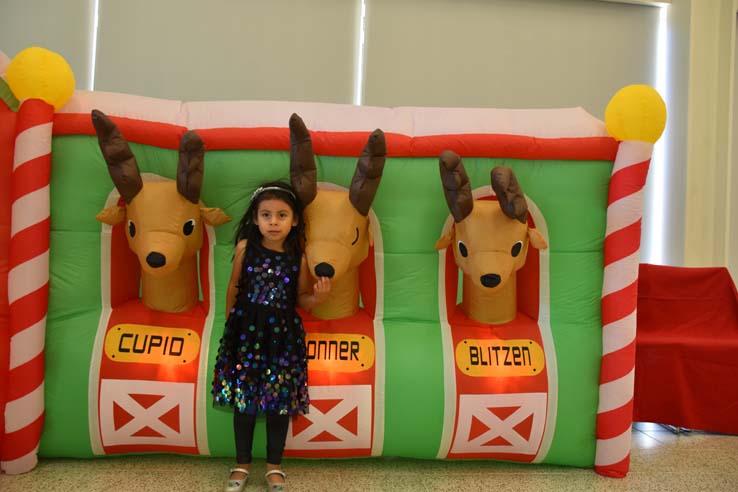 People enjoying the EOP&S Holiday Party