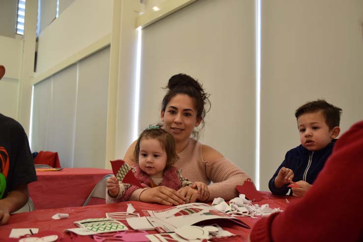 People enjoying the EOP&S Holiday Party