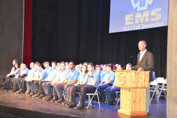 Participants at the EMT Graduation