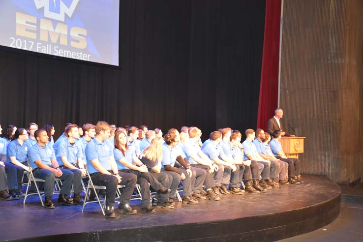 Participants at the EMT Graduation