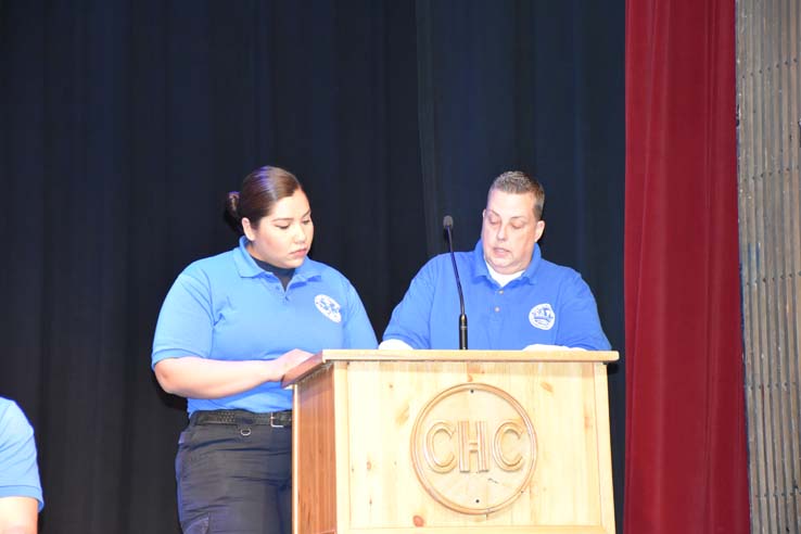 Participants at the EMT Graduation