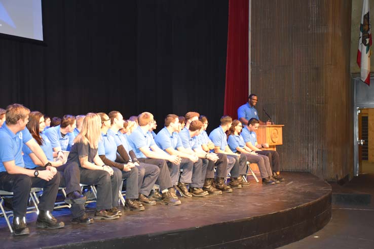 Participants at the EMT Graduation