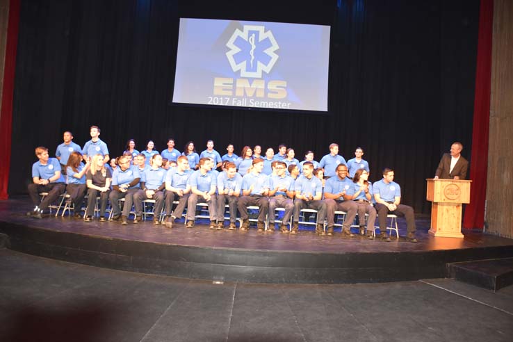 Participants at the EMT Graduation