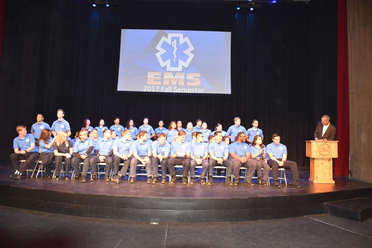 Participants at the EMT Graduation