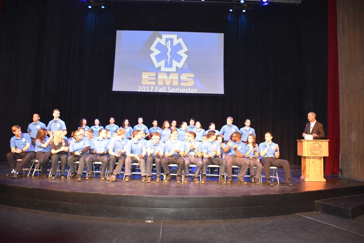 Participants at the EMT Graduation