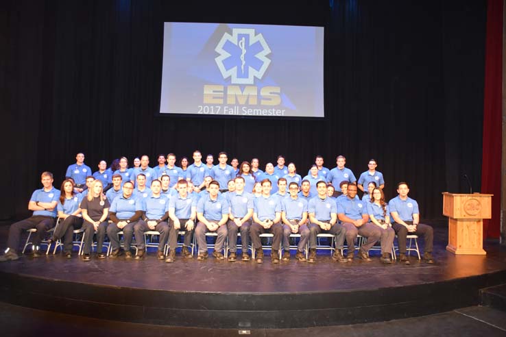 Participants at the EMT Graduation