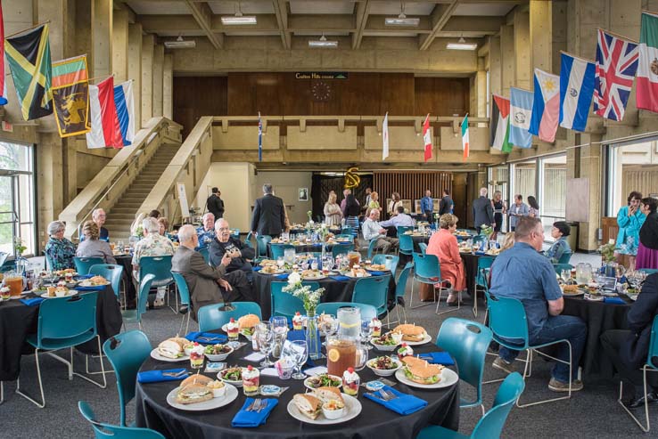 People enjoying the Friends Luncheon