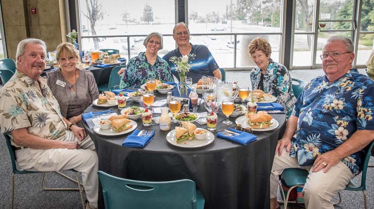 People enjoying the Friends Luncheon