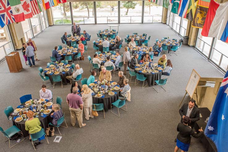 People enjoying the Friends Luncheon