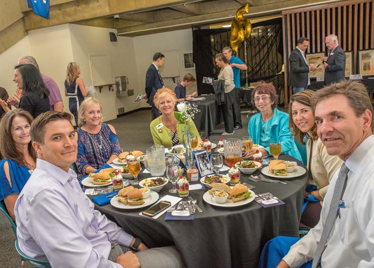 People enjoying the Friends Luncheon