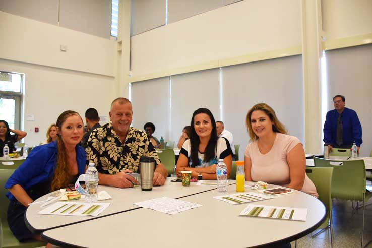 Faculty and staff enjoying Opening Day activities