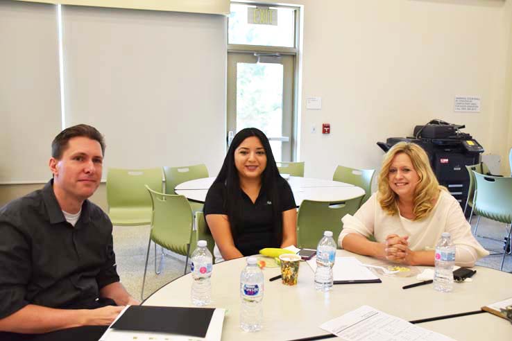 Faculty and staff enjoying Opening Day activities