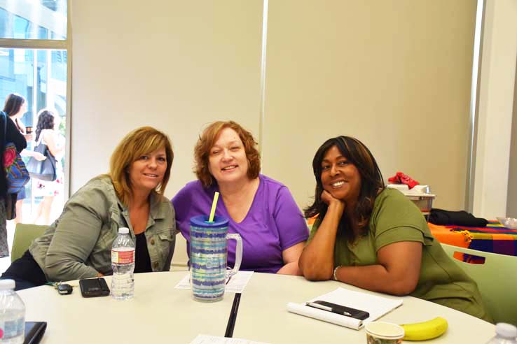 Faculty and staff enjoying Opening Day activities