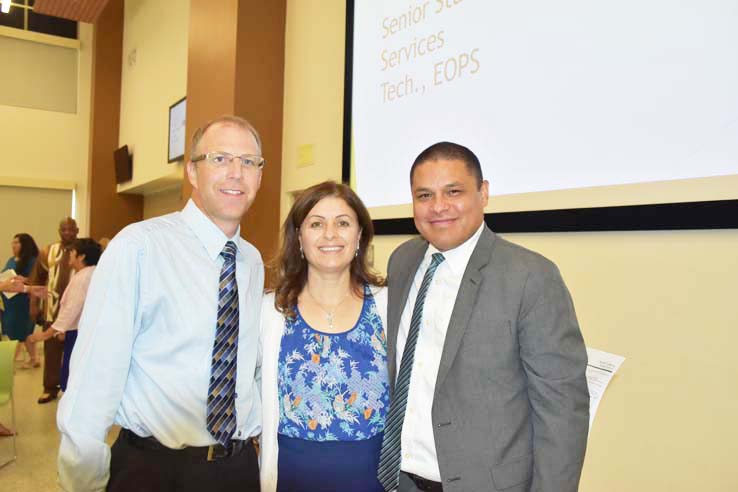 Faculty and staff enjoying Opening Day activities