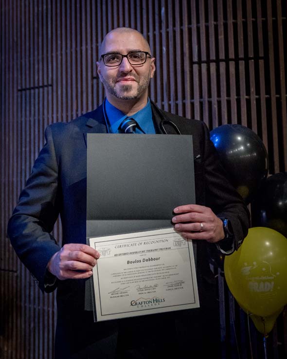 Students at the Respiratory Care Graduation.