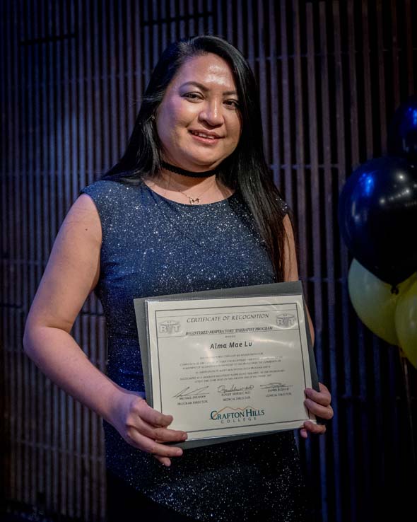 Students at the Respiratory Care Graduation.