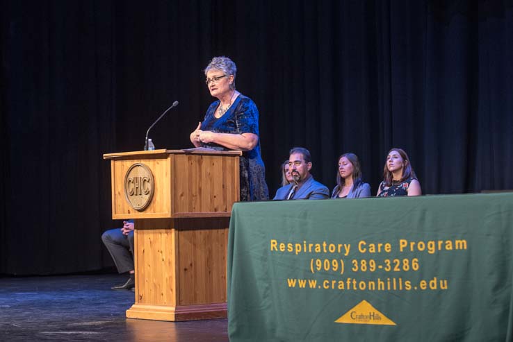 Students at the Respiratory Care Graduation.