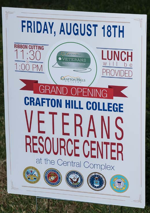 Veterans Resource Center grand opening.