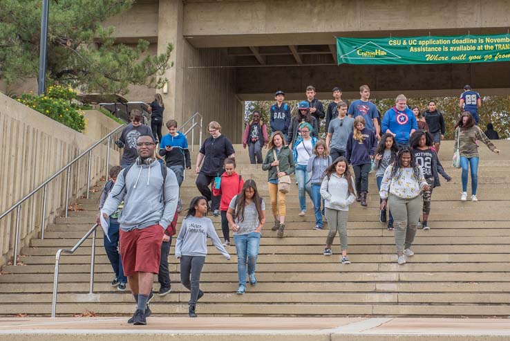 Students at Senior Day