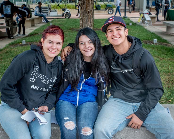 Students at Senior Day